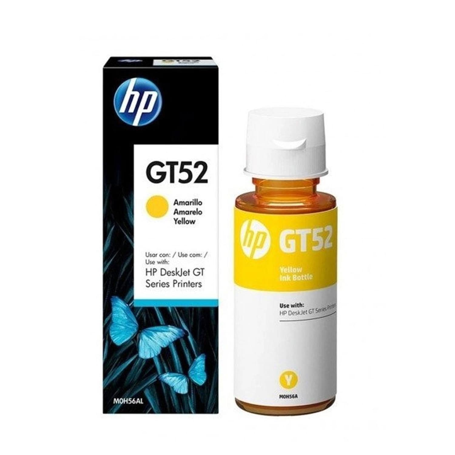 Botella de Tinta HP GT52 Amarilla · HP · Botella de tinta