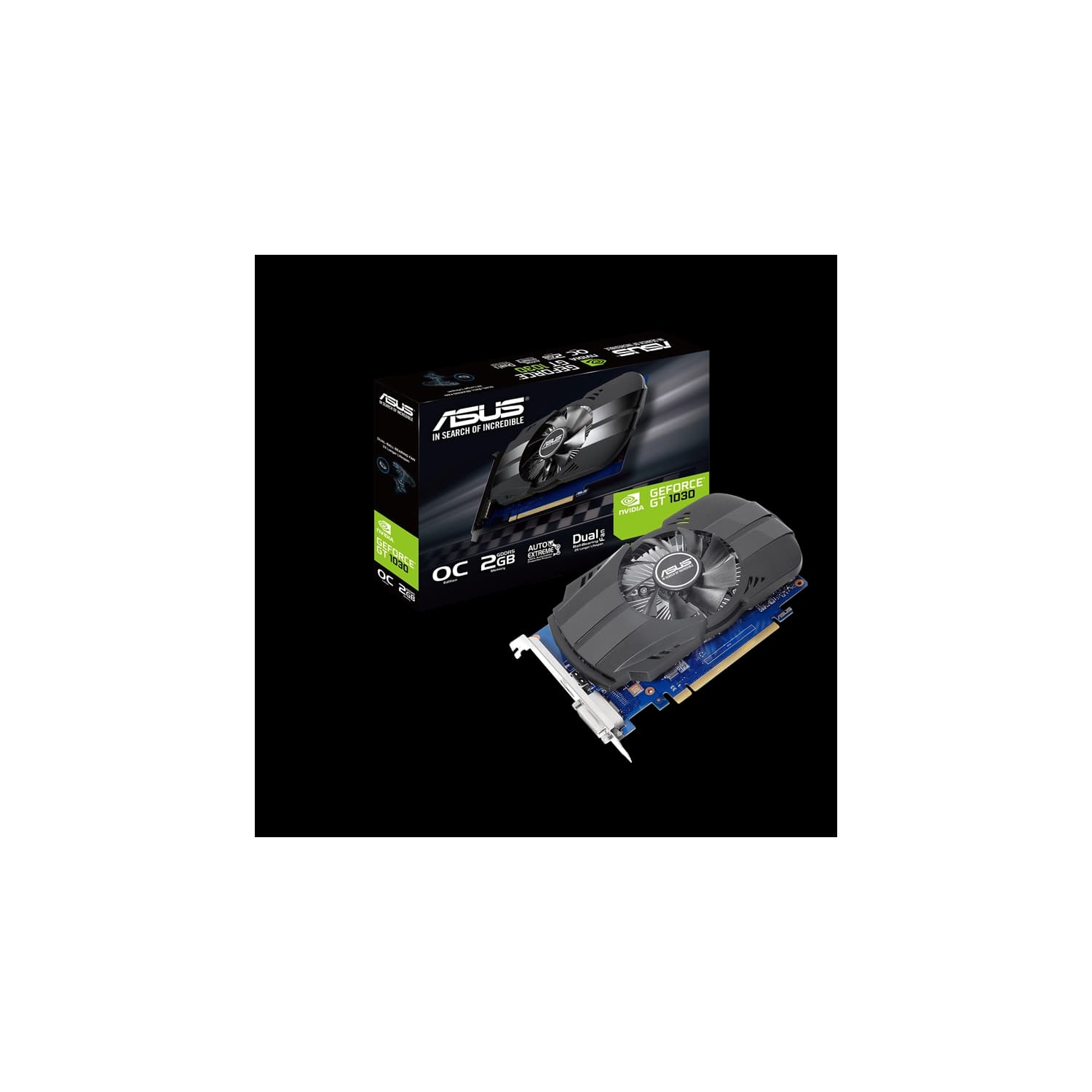 Placa de Video ASUS NVIDIA GeForce Phoenix PH-GT1030 O 2GB GDDR5 · Asus · General