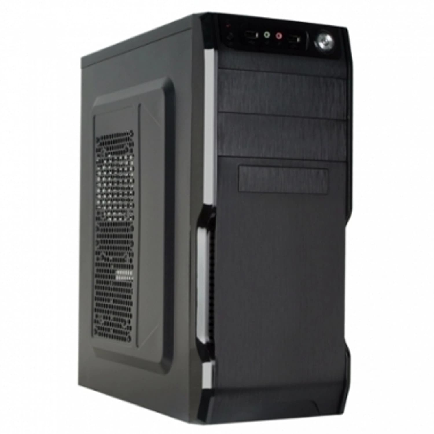 Gabinete CROMAX 2801 Kit Teclado Mouse Mid Tower C/Fuente 600W Black · CROMAX