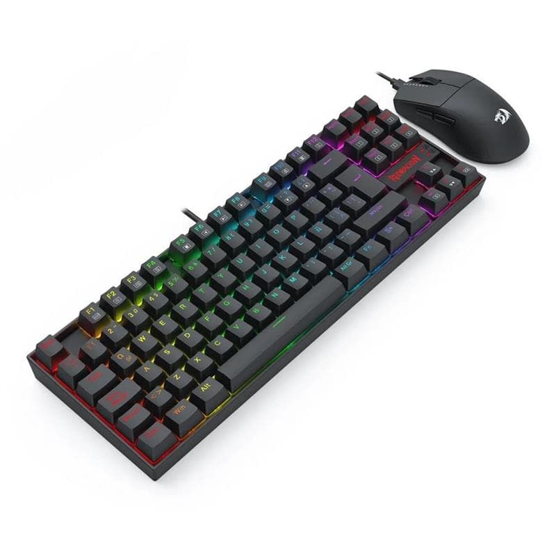 Combo Redragon Teclado y Mouse Redragon K552RGB + M724 Negro + S145 · Redragon