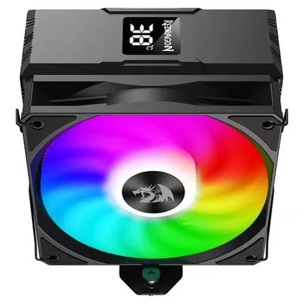 CPU Cooler Redragon CC-1013 ARGB - Temperature Display - 4 Heat Pipes · Redragon
