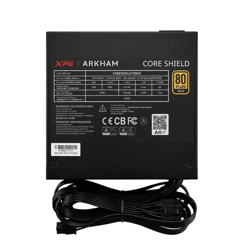 Fuente 750W Arkham by XPG Coreshield 80 PLUS Gold - OEM · ARKHAM