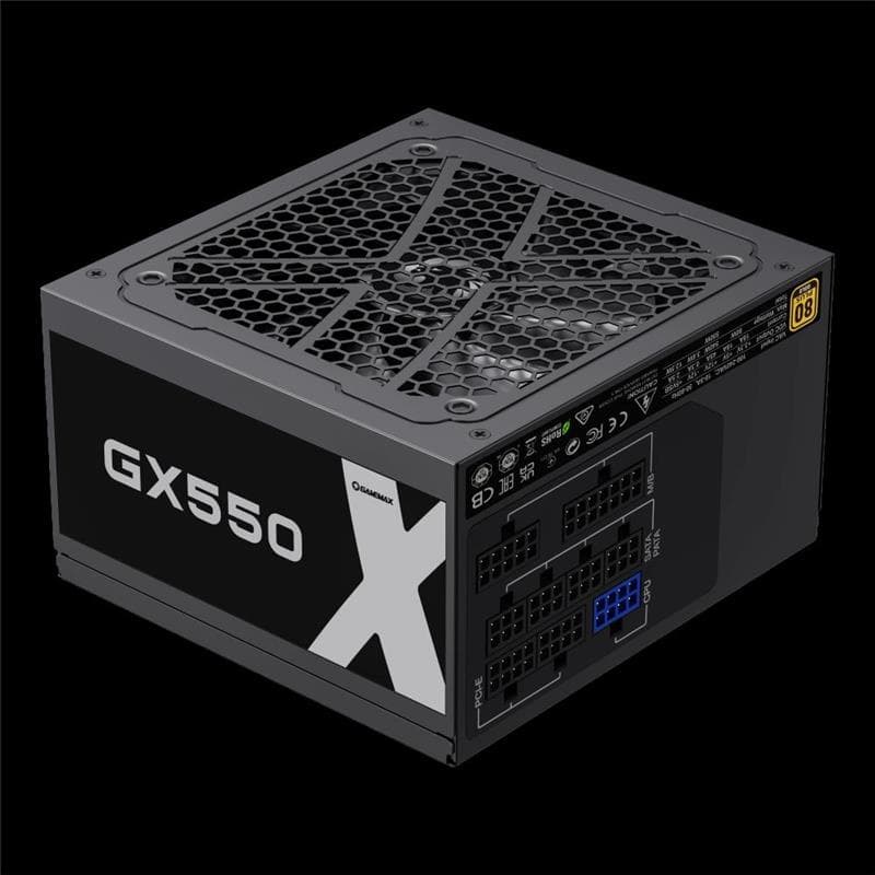 Fuente 550W Gamemax GX-550 80 Plus Gold Full Modular · Gamemax