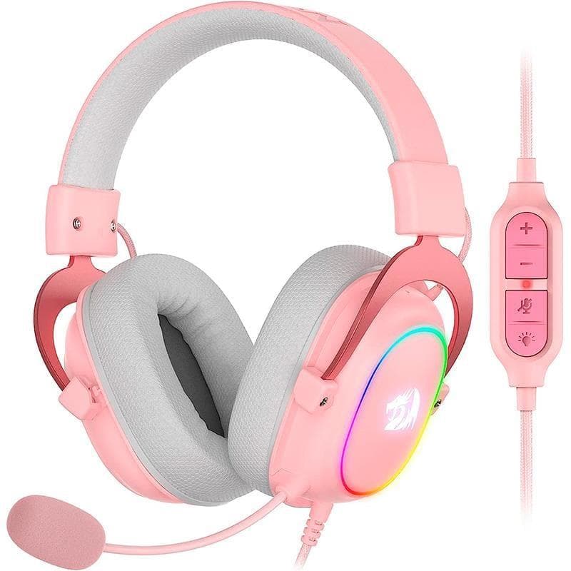 Auricular c/mic Redragon ZEUS X H510 Pink RGB · Redragon