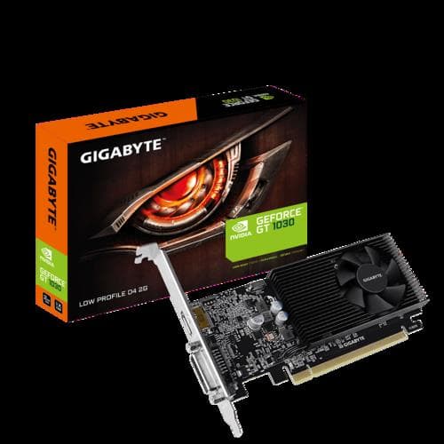Placa de Video Gigabyte GeForce GT 1030 GDDR4 2G LP · Low profile