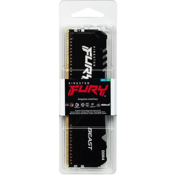 Memoria Ram Kingston Fury Beast RGB Black 16GB 3200 Mhz DDR4 · Kingston · DDR4