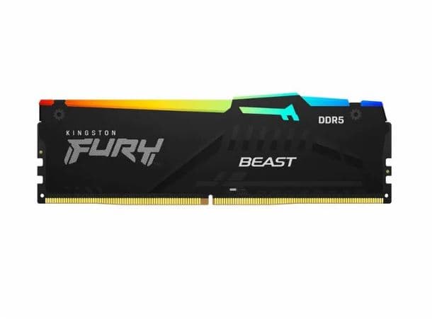 Memoria RAM Kingston Fury Beast black RGB 32GB 5600 Mhz DDR5 XMP-EXPO · Kingston · DDR5