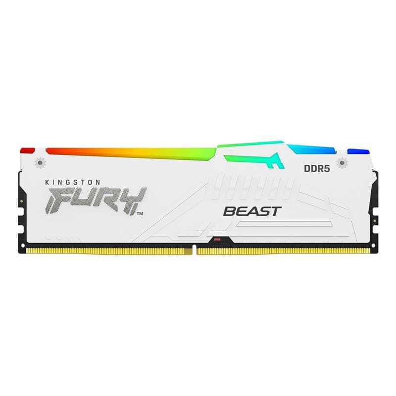 Memoria RAM Kingston Fury Beast RGB White 16GB 5600 Mhz DDR5 XMP-EXPO · Kingston · DDR5