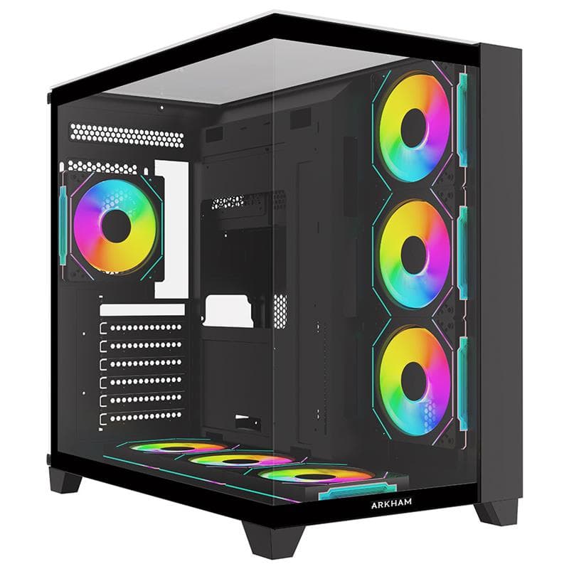 Gabinete Arkham Minor Black - Fan x7 Argb · ARKHAM