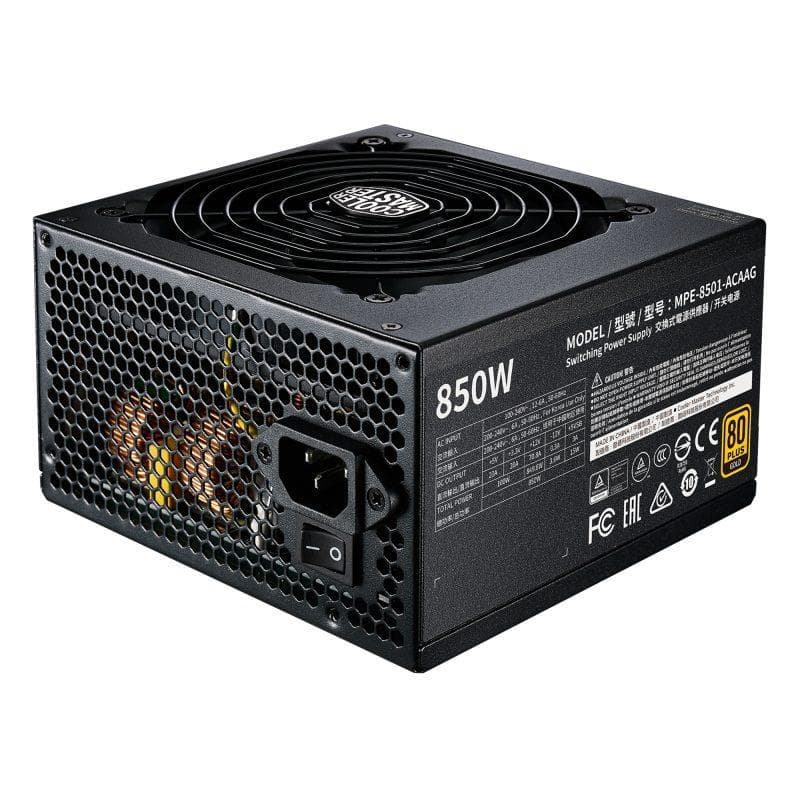 Fuente 850W CoolerMaster MWE 80 PLUS GOLD · CoolerMaster · 80+ Gold