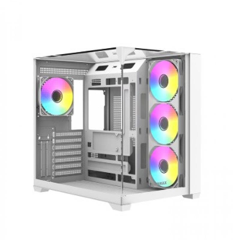 GABINETE GAMER RAIDMAX INFINITA I620 FISHTANK ARGB GLASS WHITE · Gamer/con vidrio