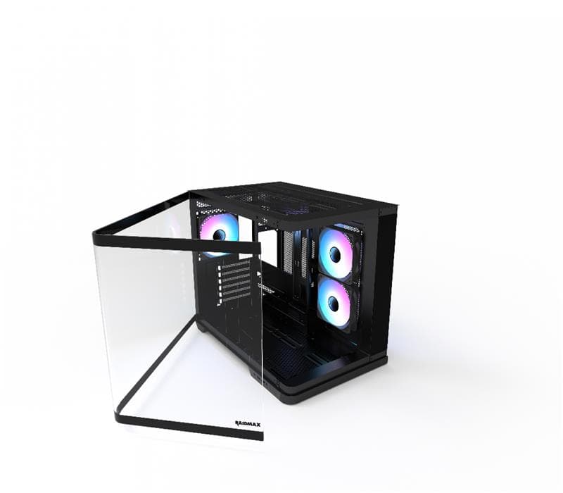GABINETE GAMER RAIDMAX INFINITA i630 FISHTANK CURVED GLASS ARGB BLACK · Gamer/con vidrio