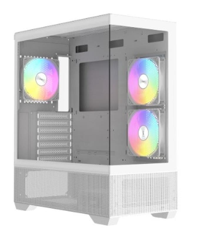 GABINETE GAMER RAIDMAX INFINITA i801 AIR WHITE FISHTANK ARGB TG · Gamer/con vidrio
