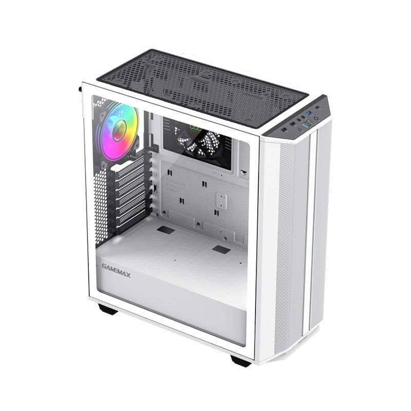 Gabinete Gamemax PRECISION 2 White x1 Fan ARGB E-ATX · Gamemax