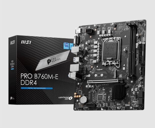 Motherboard MSI PRO B760M-E DDR4 S1700 · MSI · General