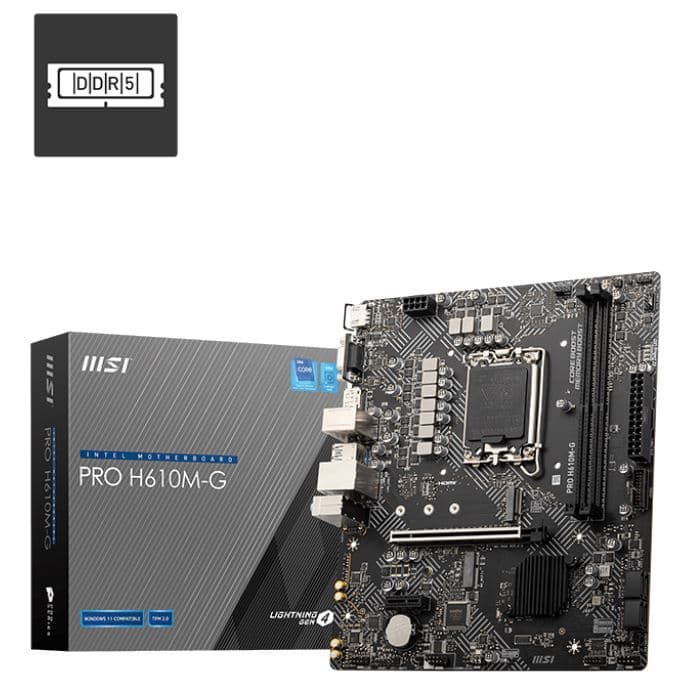 Motherboard MSI PRO H610M-G 1700 DDR5 · MSI · Intel 1700