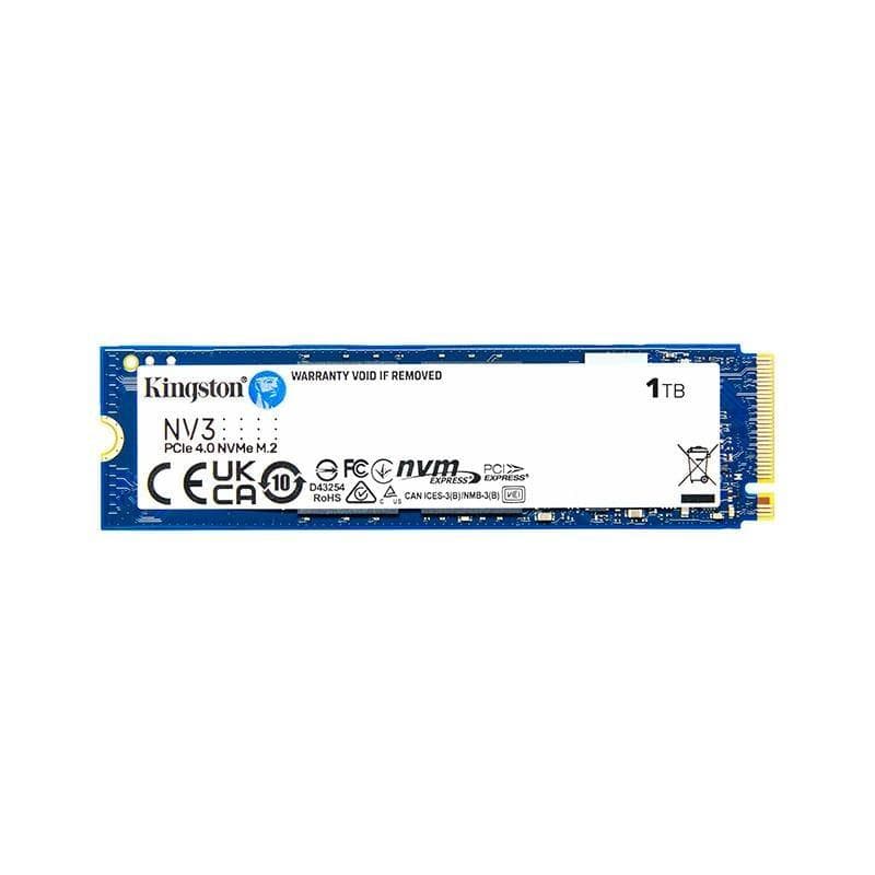 Disco Solido SSD 1TB Kingston NV3 M.2 NVMe PCIe x4 4.0 6000 MB/s · Kingston · M.2 NVMe