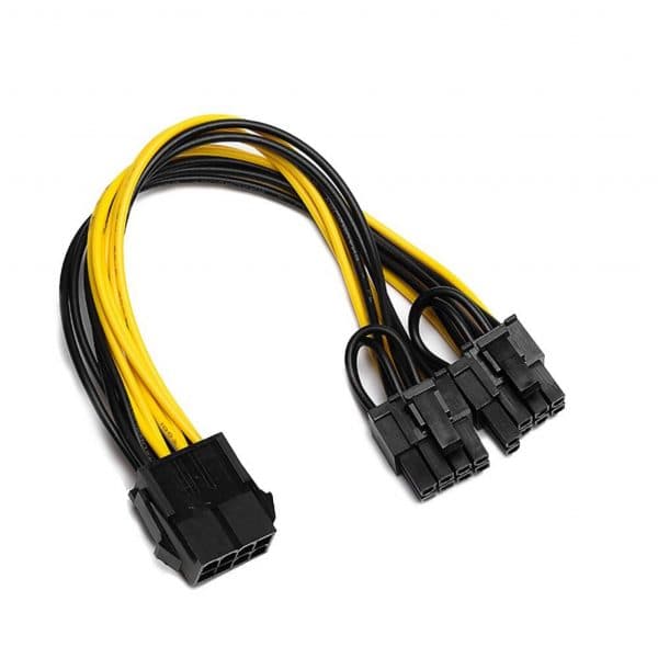 CABLE ADAPTADOR SPLITTER PCIE 6 A 2X 8 PIN (6+2) · Cables