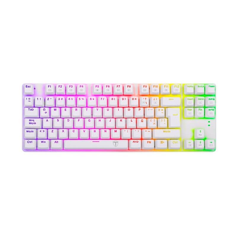 Teclado T-Dagger T-TGK315W-BL Bora WHITE Mecanico RGB TKL Switch BLUE · TDAGGER · Switches