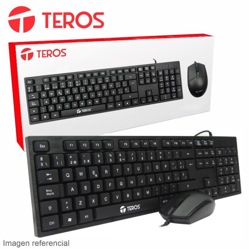 Combo Teclado y Mouse Teros TE-4062N Wireless · Teros