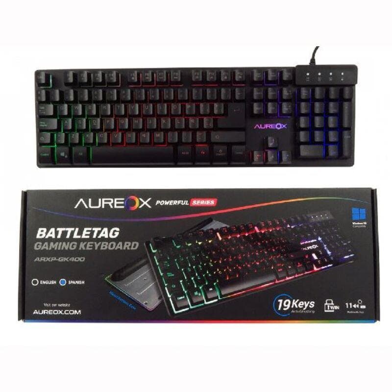 Teclado Aureox Battletag Gaming GK400 · AUREOX
