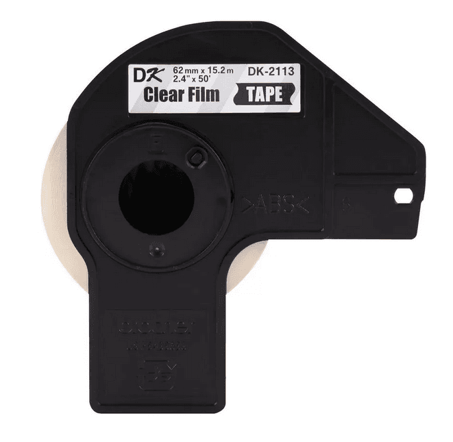 Cinta Rotuladora Brother Dk-2113 Negro-Transparente 62 Mm