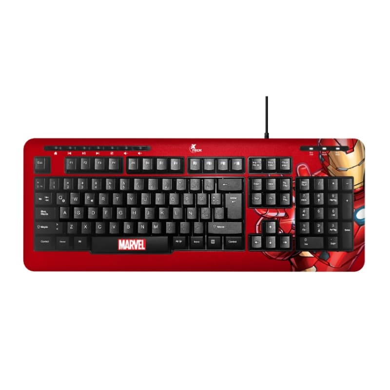 Teclado Xtech XTK-M401IM Marvel Avengers Iron Man USB Español (Xtk-m401im)