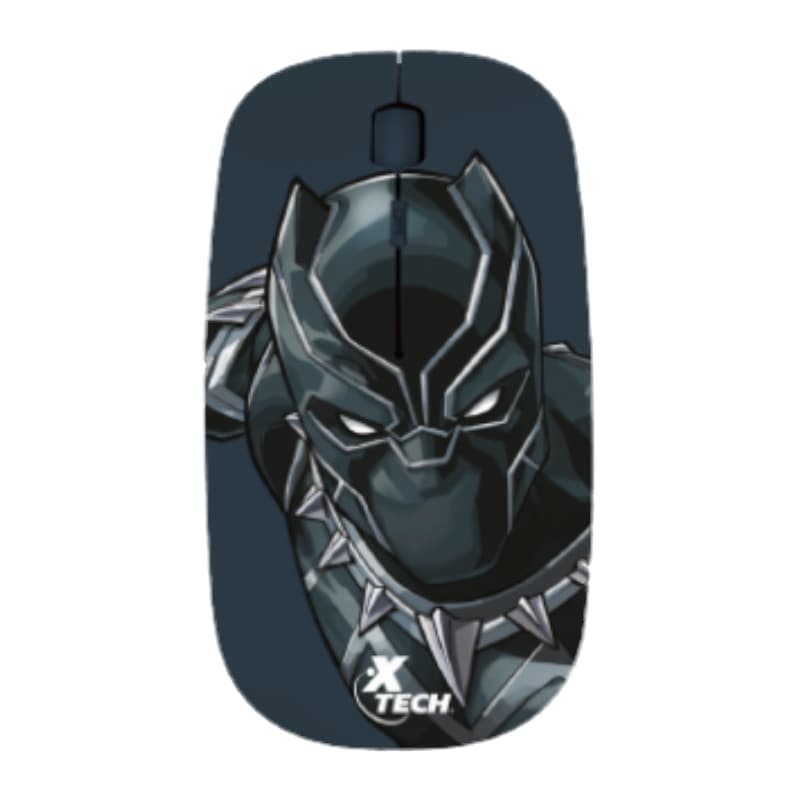 MOUSE XTECH XTM-M340BP MARVEL AVENGERS BLACK PANTER FLAT WIRELESS 24GHZ(XTM-M340BP)