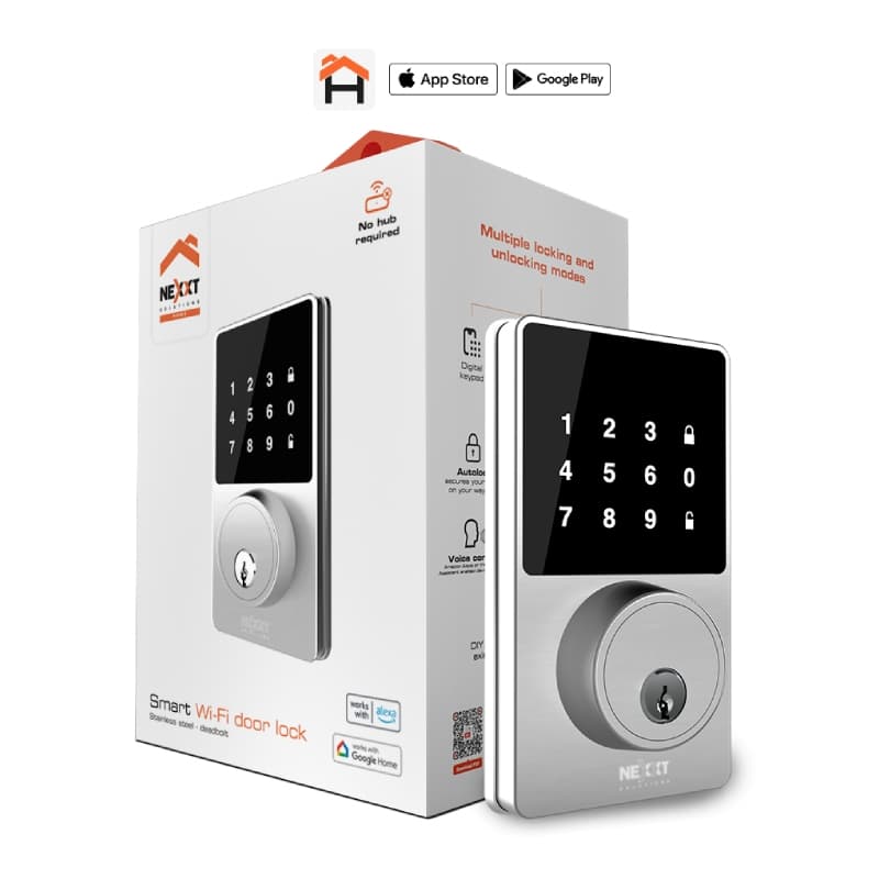 CERRADURA INTELIGENTE NEXXT CON CONEXION WIFI -SMART HOME (NHS-D100)