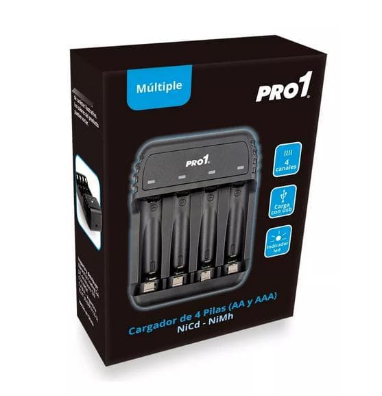 CARGADOR DE PILAS PROBATTERY PRO1 4 CANALES AAAAA NINH-NICD