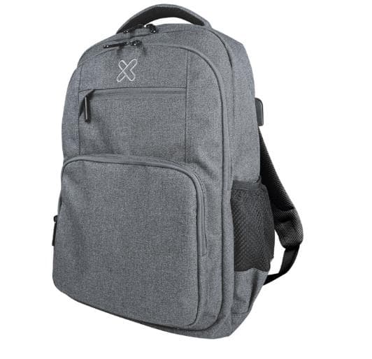 MOCHILA KLIPXTREME STENDAL 156 GRIS C USB (KNB-577GR)