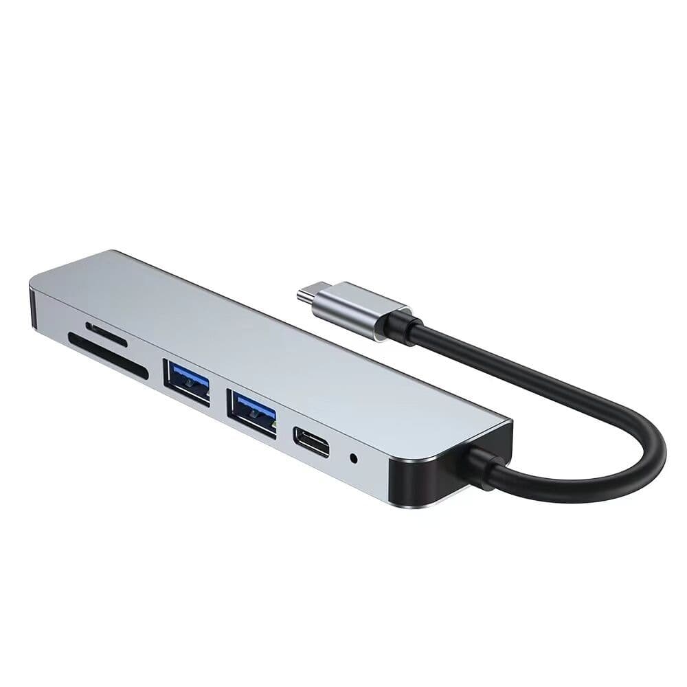 HUB USB TIPO C DE 6 PUERTOS USB GRN-HB6BX-100