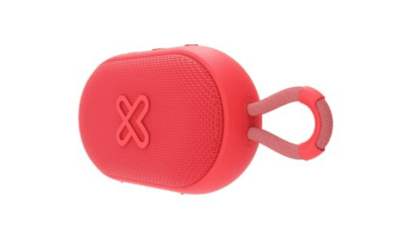 PARLANTE KLIPXTREME GROOVESPLASH PORTATIL STEREO TRUE WIRELES 12HS - 6W - IPX7 RED (KBS-030RD)