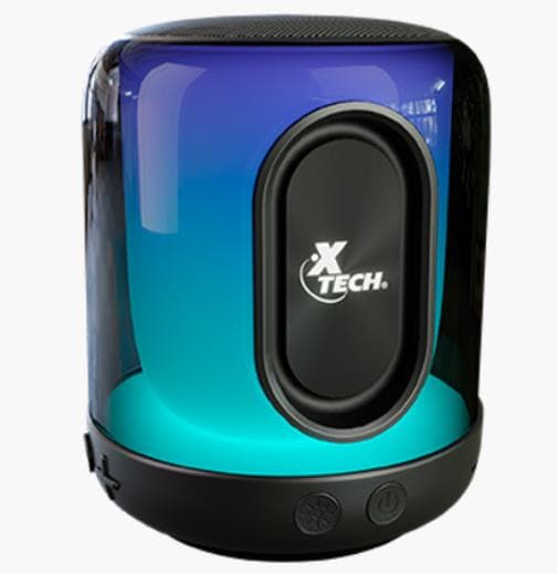 PARLANTE PORTATIL BLUETOOTH BEATWAVE CON LUCES LED (XTS-617)