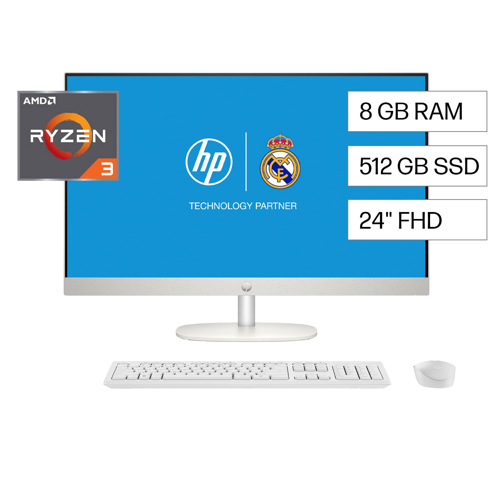 EQUIPO TODO EN UNO HP 24-CR0235LA R3 7320U 8GB 512 SSD 238 FHD W11HSL (BP2E5LAAC8)