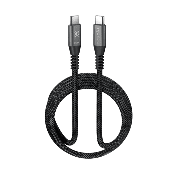 CABLE KLIPXTREME KX POWER GO 750 KX USB-C cable 240W 480mbps 6ft3m BRAIDED (KAC-750-10FT)