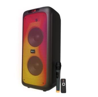 PARLANTE KLIPXTREME BOOMFIRE PRO SPEAKER -BT PARTY -3000W FLAME LED LIGHTS W MIC (KLS-662 )