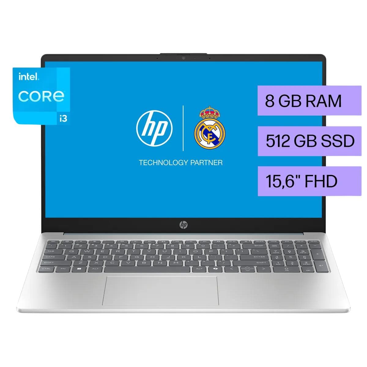 NOTEBOOK HP 15-FD0232LA i3-N305 8GB 512GB 15 6 FHD W11HSL (B9TS8LAAC8)