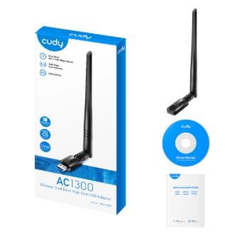 ADAPTADOR CUDY AC1300 USB 30 WI-FI HIGH GAIN (WU1400)