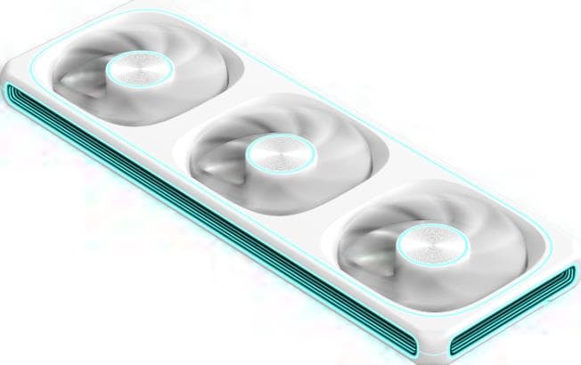 TRIPLE FAN FORMULA V LINE AIR FUSION 3 WHITE ARGB 360MM