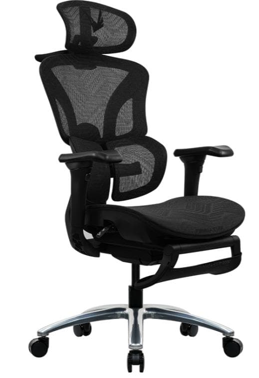 SILLA GAMER FORMULA V ERGOLUX 4 MESH BLACK