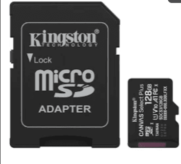 MEMORIA MICRO SD KINGSTON 128GB CANVAS SELECT PLUS CADAPT (SDCS3128GB)