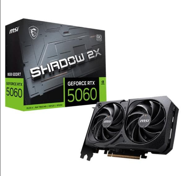 GPU MSI GEFORCE RTX 5060TI SHADOW 2X OC PLUS 8G G506T-8S2CP