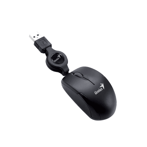 Mouse Genius Micro Traveler Black USB (7885) · Genius · Cableado