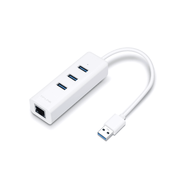 UE330 Adap USB 3.0 a Ethernet Gigabit RJ45 + Minihub (4553) · TP-Link · Cables/Conectores