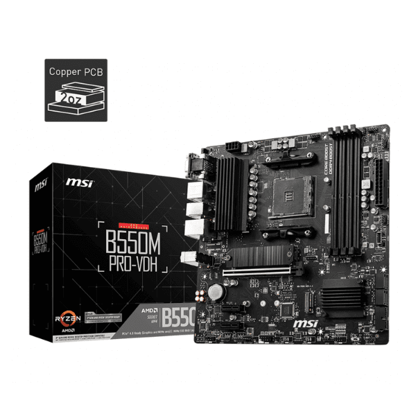 Mother MSI B550M PRO-VDH WIFI DDR4 AM4 (Series 3000/4000/5000)