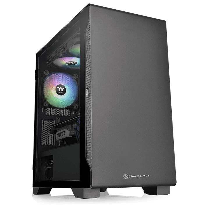 Gabinete TT S100 Mid-Tower TG Fan x1 Black (5084) · Thermaltake · Fan