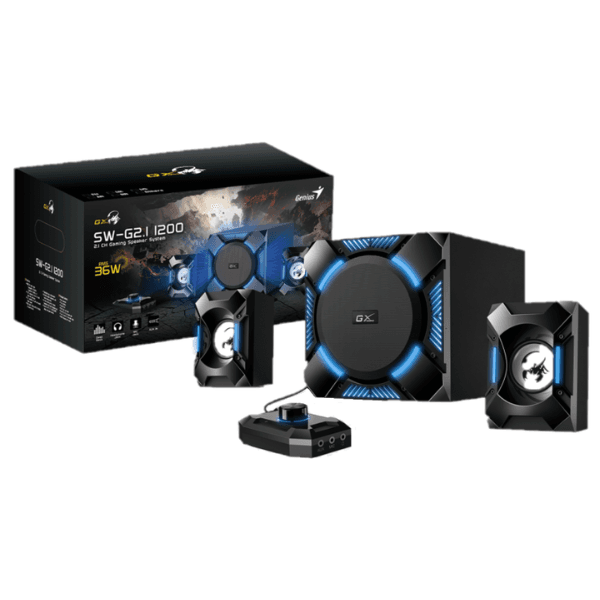 Parlantes Genius SW-G2.1 1200 BLK 100-24V (9756) · Genius · General