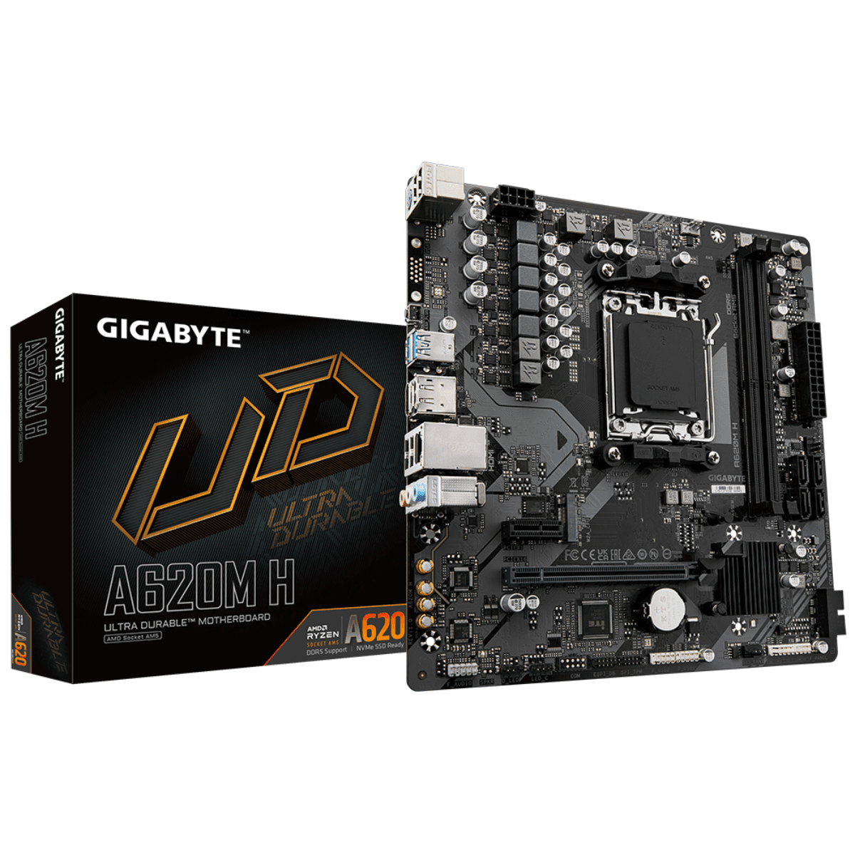 Mother Gigabyte A620M H DDR5 AM5 (Series 7000/8000) (5512) · Gigabyte · AMD AM5