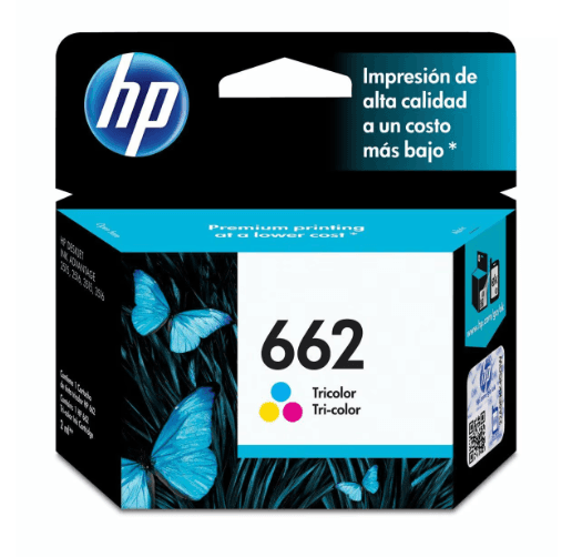 CZ104AL CARTUCHO DE TINTA HP 662 TRI-COLOR (0122) · HP · Cartucho de tinta